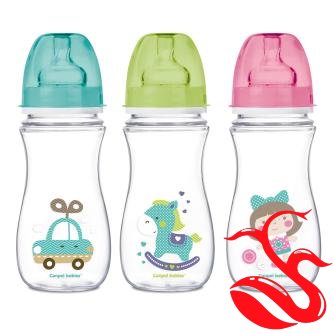 Бутылочка Canpol Babies антиколиковая с широким горлышком 300 мл Бутылочка Canpol Babies антиколиковая с широким горлышком 300 мл