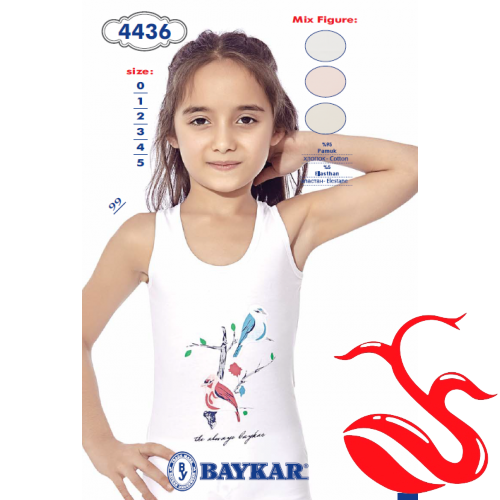 ​Комплект для девочек ( трусики + майка ) Baykar