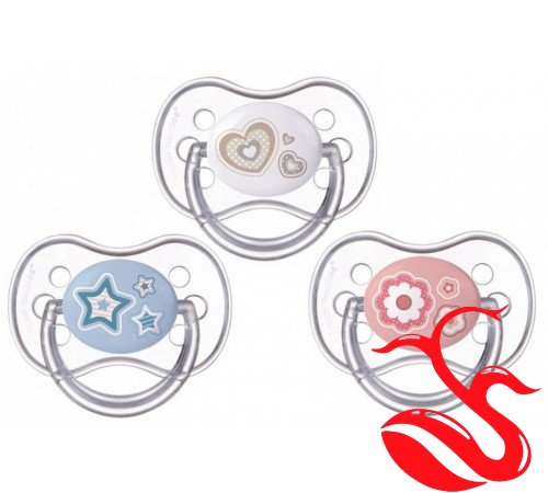 Пустышка силиконовая симметричная "Newborn baby", Canpol Baby 0-6 мес