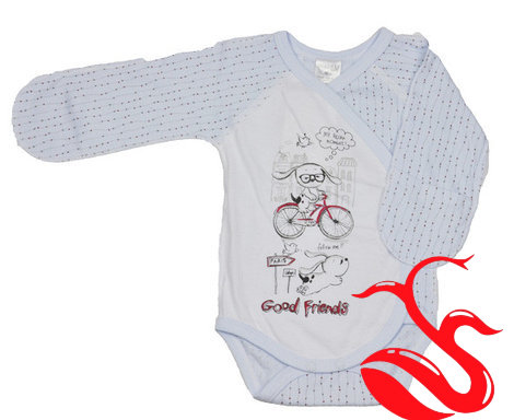 Боди голубой, молочный Good Friends Garden baby