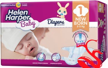 Подгузники Helen Harper Baby 1 NewBorn, 2-5кг Подгузники Helen Harper Baby 1 NewBorn, 2-5кг