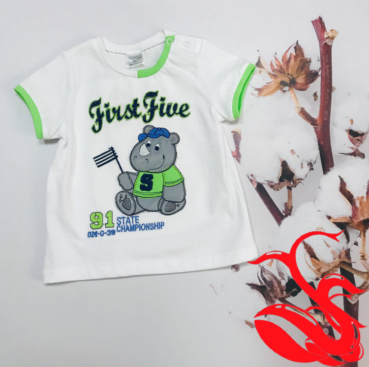 ​​​​​Футболка для мальчика Носорожек Победитель Garden Baby