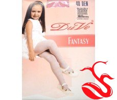 Капроновые колготки для девочек Fantasy, розовые ТМ Дюна 40den