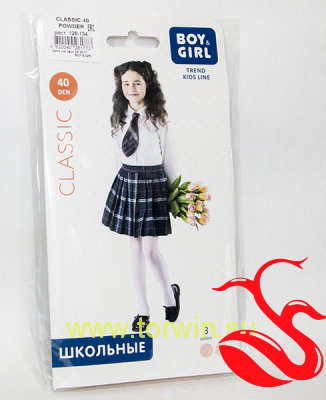 Капроновые колготки для девочек Classic , бежевые ТМ Boy&Girl (Украина)​